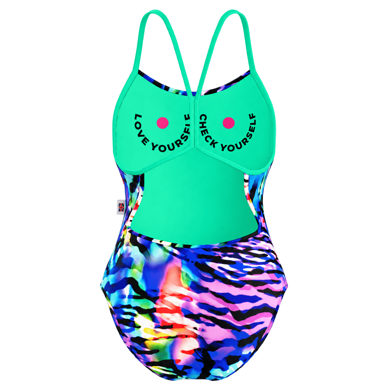 Love yourself, check yourself swimsuit